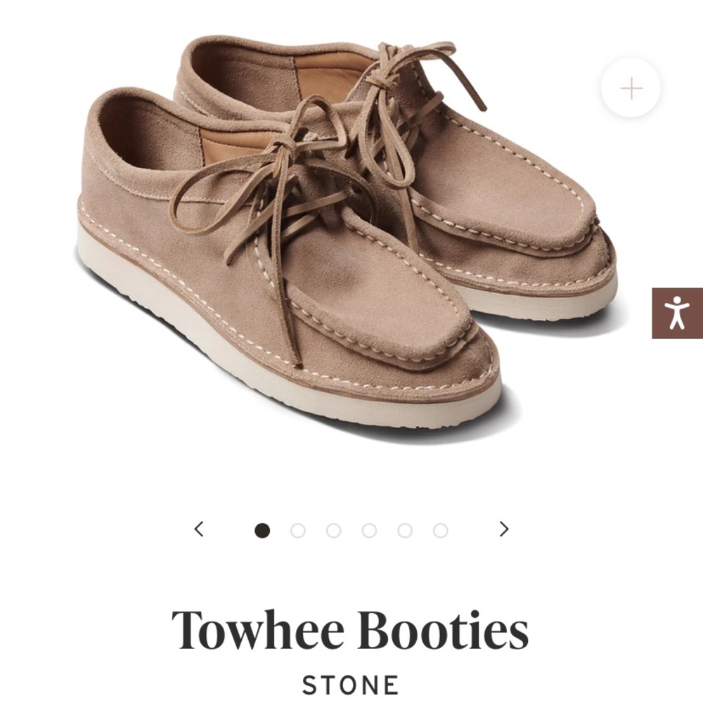 Beeks Towhee Leather Booties Stone sz 11